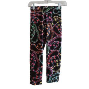 BLACKMILK Velour Velvet Neon Snakes Crop Capri Leggings Goth Punk - Size XS NWT
